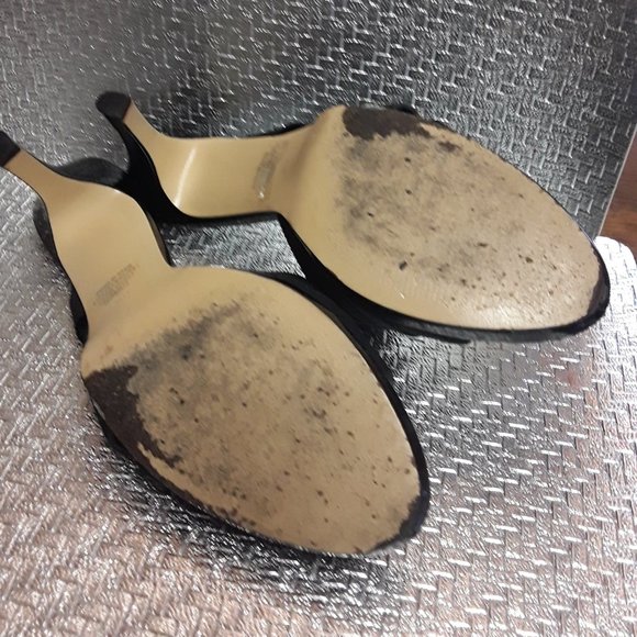 Coldwater Creek Black Fabric & Patent Heel 8.5 - Picture 8 of 8